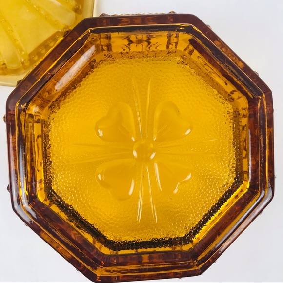 Vintage Amber Imperial Glass Candy Dish - Picture 14 of 15